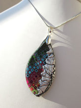 Load image into Gallery viewer, Retro Rainbow with Silver Necklace 2