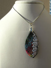 Load image into Gallery viewer, Retro Rainbow with Silver Necklace 2
