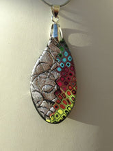 Load image into Gallery viewer, Retro Rainbow with Silver Necklace 1