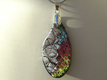 Load image into Gallery viewer, Retro Rainbow with Silver Necklace 1