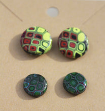Load image into Gallery viewer, Retro Rainbow Two Pairs of Earrings - Set A