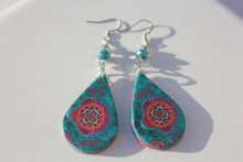 Load image into Gallery viewer, The Bohemian Collection Orange Design Earrings