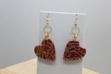 Load image into Gallery viewer, Autumn Shine Heart Earrings