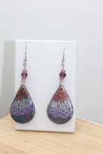 Load image into Gallery viewer, Mandala Teardrop Earrings