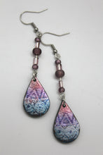Load image into Gallery viewer, Mandala Dangly Teardrop Earrings