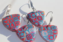 Load image into Gallery viewer, Triangle Holiday Lights Earrings