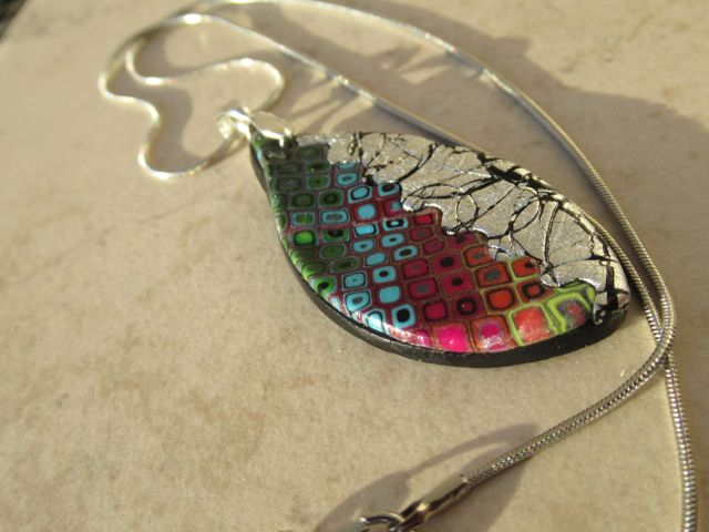 Retro Rainbow with Silver Necklace 2