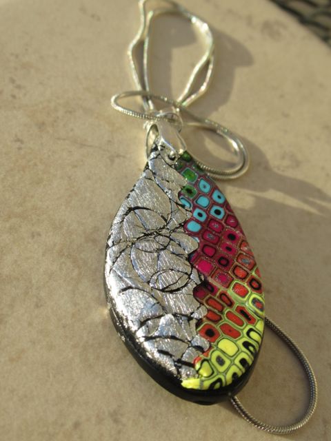 Retro Rainbow with Silver Necklace 1