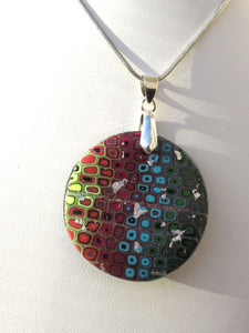 Retro Rainbow Round Necklace