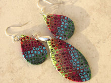 Load image into Gallery viewer, Retro Rainbow Necklace and Earring Set
