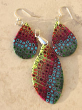 Load image into Gallery viewer, Retro Rainbow Necklace and Earring Set
