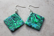 Load image into Gallery viewer, Square Tidal Pool Earrings
