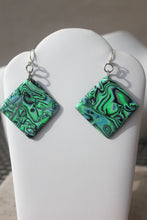 Load image into Gallery viewer, Square Tidal Pool Earrings
