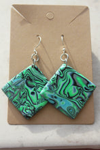 Load image into Gallery viewer, Square Tidal Pool Earrings
