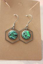 Load image into Gallery viewer, Hexagon Tidal Pool Earrings
