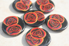 Load image into Gallery viewer, Red and Gold Rose Magnets
