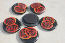 Load image into Gallery viewer, Red and Gold Rose Magnets
