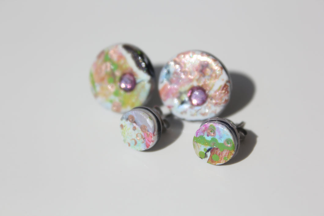 Two Pairs of Stud Earrings