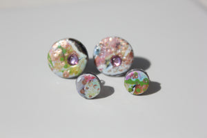 Two Pairs of Stud Earrings