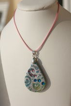 Load image into Gallery viewer, Silver Bouquet Teardrop Necklace
