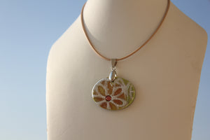 Silver Bouquet Gold Flower Necklace