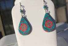 Load image into Gallery viewer, The Bohemian Collection Orange Design Earrings
