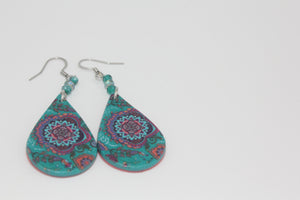 The Bohemian Collection Turquoise Design Earrings