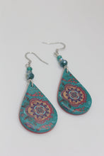 Load image into Gallery viewer, The Bohemian Collection Purple Design Earrings
