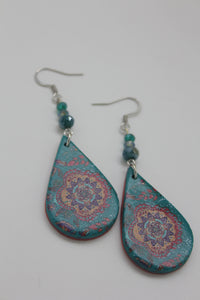 The Bohemian Collection Purple Design Earrings