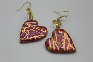 Autumn Shine Heart Earrings