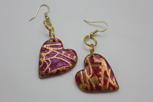 Autumn Shine Heart Earrings