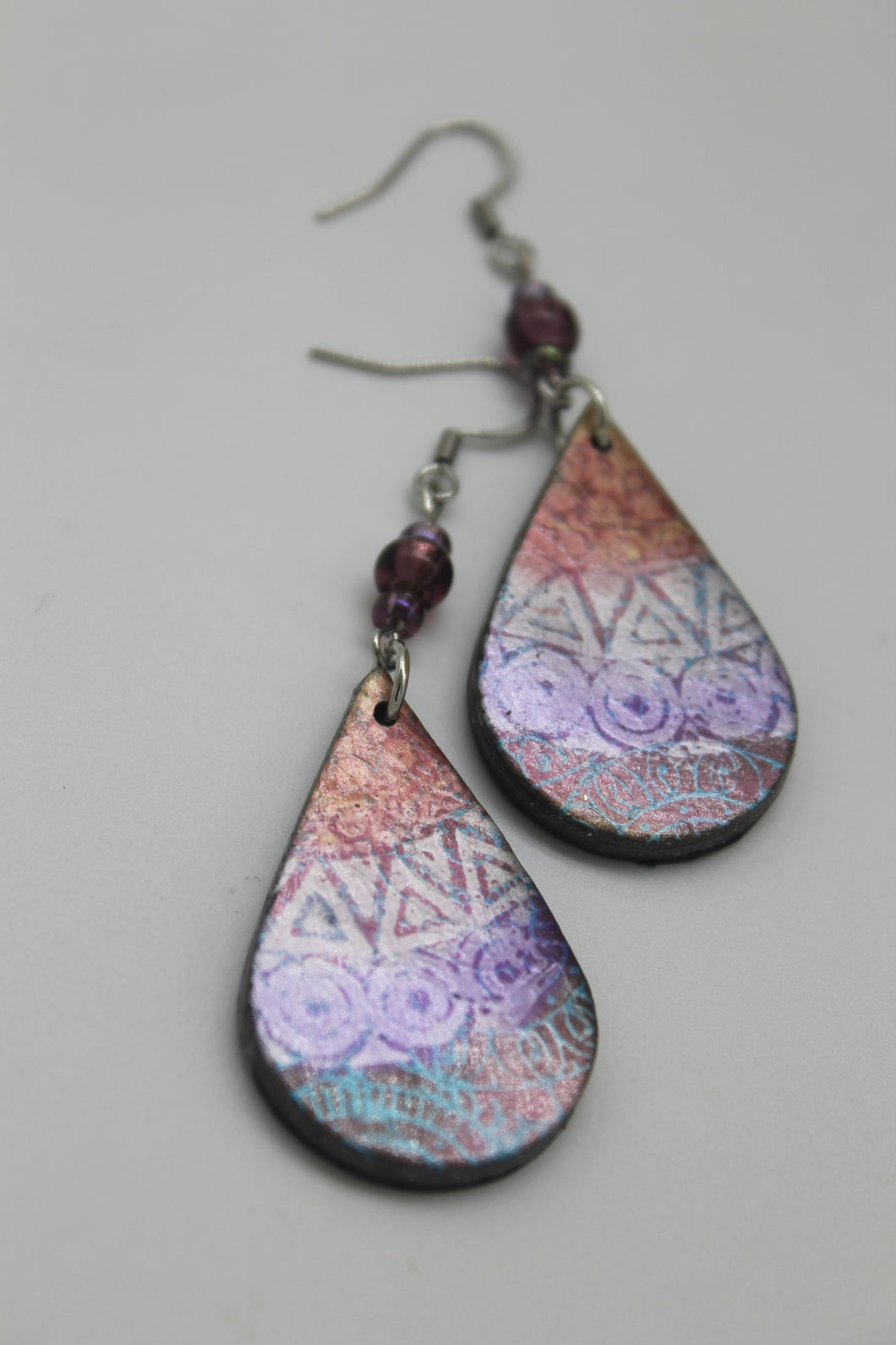 Mandala Teardrop Earrings