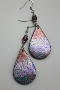 Mandala Teardrop Earrings