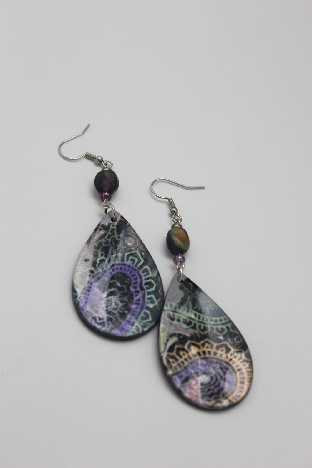 Mandala Teardrop Earrings