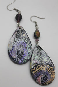 Mandala Teardrop Earrings