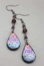 Load image into Gallery viewer, Mandala Dangly Teardrop Earrings
