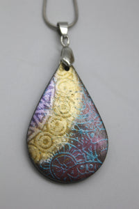 Mandala Teardrop Necklace