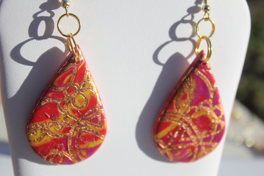 Autumn Shine Teardrop Earrings