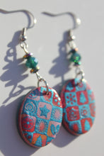 Load image into Gallery viewer, Oval Holiday Lights Earrings
