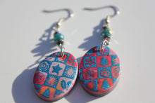 Load image into Gallery viewer, Oval Holiday Lights Earrings
