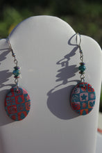 Load image into Gallery viewer, Oval Holiday Lights Earrings
