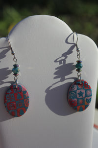 Oval Holiday Lights Earrings