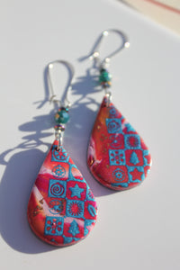 Teardrop Holiday Lights Earrings