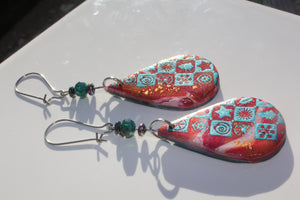 Teardrop Holiday Lights Earrings