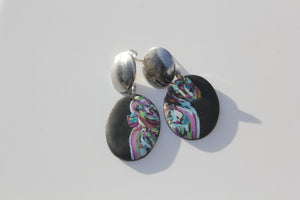 Kaleidoscopic Oval Earrings