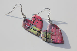 Rainbow Heart Earrings