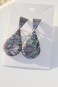 Kaleidoscopic Teardrop Earrings