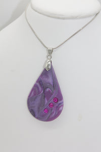 Swirled Purple Kaleidoscopic Necklace