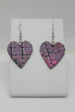 Load image into Gallery viewer, Purple Heart Earrings
