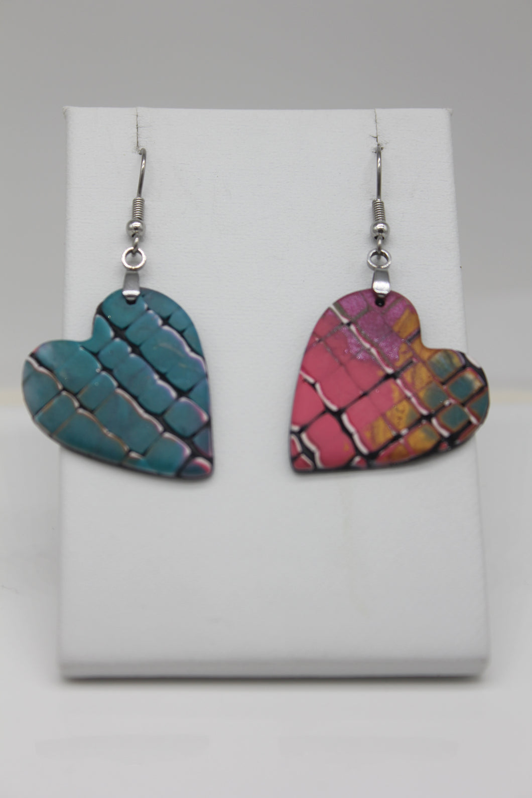 Colourful Heart Earrings